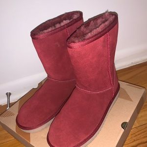 Burgundy Ugg boots